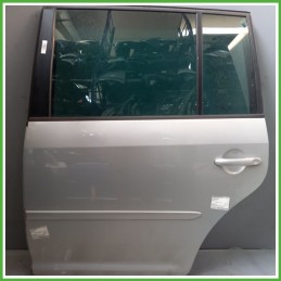 Porta Portiera Sportello Posteriore Sinistra SX GRIGIO CHIARO 8E A7W VOLKSWAGEN TOURAN 1T Monovolume 2003 2010 Originale Usato