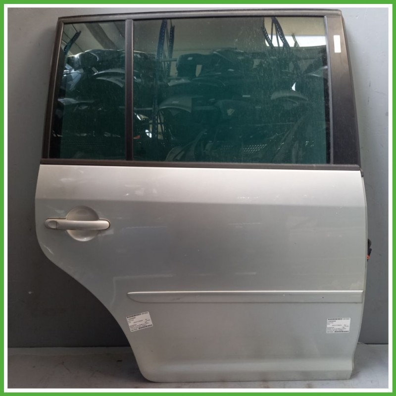 Porta Portiera Sportello Posteriore Destra DX GRIGIO CHIARO 8E A7W VOLKSWAGEN TOURAN 1T Monovolume 2003 2010 Originale Usato