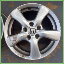 Cerchio Singolo in Lega HONDA CIVIC 8a Serie (dal 12/2005) 16 pollici 16" 6.5J 5x114.3 ET 55 originale usato al pz