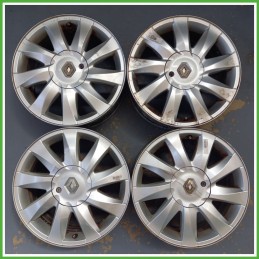 Cerchi in Lega RENAULT SCENIC 2a Serie (dal 06/2003 al 08/2009) 16 pollici 16" 6.5J 4x100 ET 49 4pz originali usati