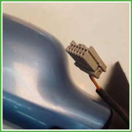 Specchio Specchietto Retrovisore Destro DX AZZURRO B33 NISSAN MICRA K12E 2002 2009 SCHEFENACKER Originale Usato
