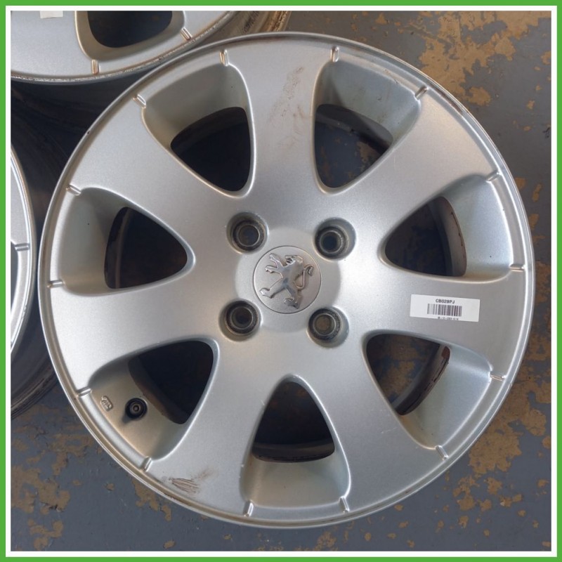 Cerchio Singolo in Lega PEUGEOT 307 (dal 04/2001 al 12/2006) 15 pollici 15" 6.0J 4x108 ET 27 originale usato al pz