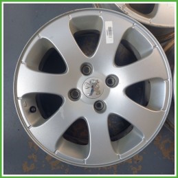 Cerchio Singolo in Lega PEUGEOT 307 (dal 04/2001 al 12/2006) 15 pollici 15" 6.0J 4x108 ET 27 originale usato al pz