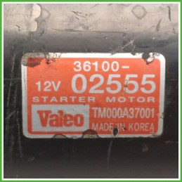 Motorino Avviamento VALEO TM000A37001 HYUNDAI GETZ 36100-02555
