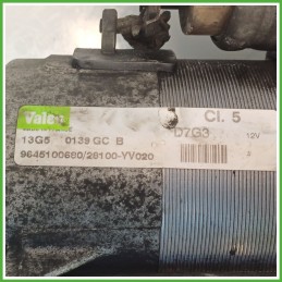 Motorino Avviamento VALEO D7G3 PEUGEOT 307 5802W5