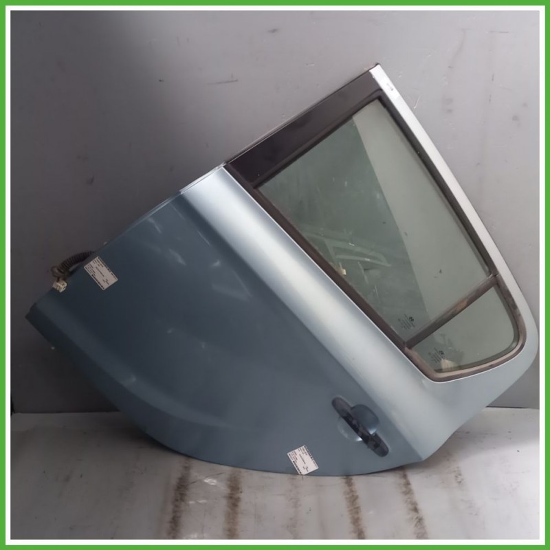 Porta Portiera Sportello Posteriore Sinistra SX AZZURRO CHIARO ICE BLUE ZG HYUNDAI i20 Berlina 2009 2011 Originale Usato