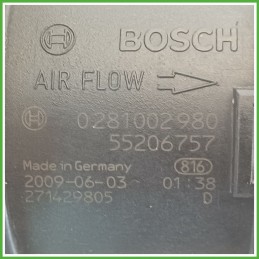 Debimetro Misuratore Massa Aria BOSCH 0281002980 ALFA ROMEO 147 W8 1.9 JTD 51782034 2004 2011
