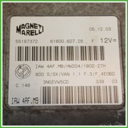 Centralina Motore Iniezione ECU MAGNETI MARELLI IAW4AF.M9 FIAT SEICENTO 1E 1.1 40kw 55187372 1998 2005