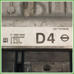 Centralina Motore Iniezione ECU CONTINENTAL A2C98315800 NISSAN PULSAR C13M 1.5 dCi 81kw 237104EA0B 2014