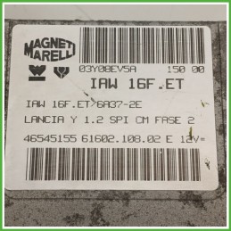 Centralina Motore Iniezione ECU MAGNETI MARELLI IAW16F.ET LANCIA Y 1.2 44kw 46545155 1996 2000