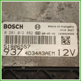 Centralina Motore Iniezione ECU BOSCH 0281012882 ALFA ROMEO 147 W8 1.9 JTD 88kw 51806557 2004 2011