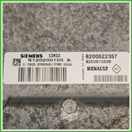 Centralina Motore Iniezione ECU SIEMENS S120200105A RENAULT CLIO 3a Serie 1.2 16V 55kw 8200522357 2005 2009