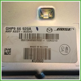 Amplificatore MAZDA Mazda 6 3a Serie 2.2 GHP966920A 2013 2016 MAZDA BOSE