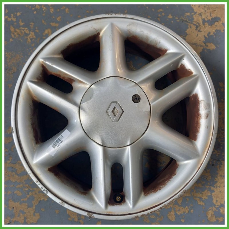 Cerchio Singolo in Lega RENAULT SCENIC (dal 03/1999 al 05/2003) 15 pollici 15" 6.0J 4x100 ET 43 originale usato al pz