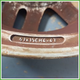 Cerchio Singolo in Lega RENAULT SCENIC (dal 03/1999 al 05/2003) 15 pollici 15" 6.0J 4x100 ET 43 originale usato al pz