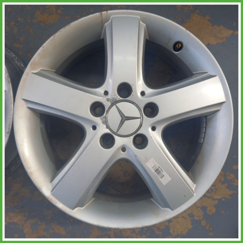 Cerchio Singolo in Lega MERCEDES-BENZ Classe B (T245) (dal 03/2005) 16 pollici 16" 6.0J 5x112 ET 46 originale usato al pz