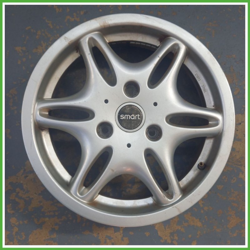 Cerchio Singolo in Lega SMART COUPE (C450) (dal 07/1998 al 01/2004) 15 pollici 15" 4.0J 3x112.5 ET 27 originale usato al pz
