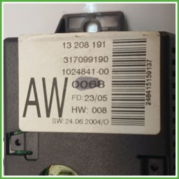 Display Orologio OPEL MERIVA X03 1.6 16V 13208191 2003 2010 BORG 317099190