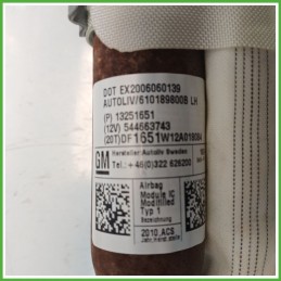 Airbag Laterale Sinistro SX CHEVROLET (DAEWOO) CRUZE J300 2.0 13251651 2009 2014 AUTOLIV 610189800B