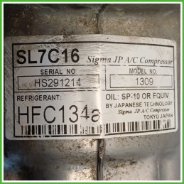Compressore Clima AC Aria Condizionata SANDEN SL7C16 PEUGEOT 307 9825868180