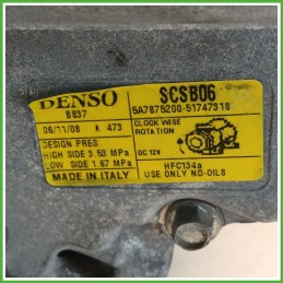 Compressore Clima AC Aria Condizionata DENSO SCSB06 FIAT BRAVO 3L 71797201