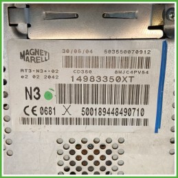 Autoradio PEUGEOT 807 2.0 16095136XT 2002 2013 MAGNETI MARELLI 503550070912