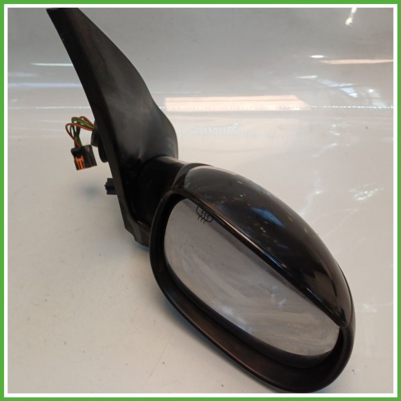 Specchio Specchietto Retrovisore Destro DX NERO PEUGEOT 206 1998 2009 MAGNETI MARELLI Originale Usato