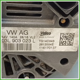 Alternatore VALEO TG14C043 AUDI A3 8V 04L903024S