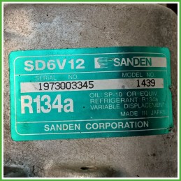 Compressore Clima AC Aria Condizionata SANDEN SD6V12 CITROEN C3 1a Serie 9800821980