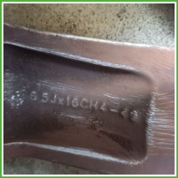 Cerchio Singolo in Lega RENAULT SCENIC 2a Serie (dal 06/2003 al 08/2009) 16 pollici 16" 6.5J 4x100 ET 49 originale usato al pz