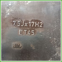 Cerchio Singolo in Lega AUDI A4 (8E) (dal 11/2000 al 11/2004) 17 pollici 17" 7.5J 5x112 ET 45 originale usato al pz