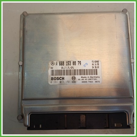 Centralina Motore Iniezione ECU BOSCH 0281011151 MERCEDES-BENZ Classe A W168 CDI 70kw A668153007980 2001 2004