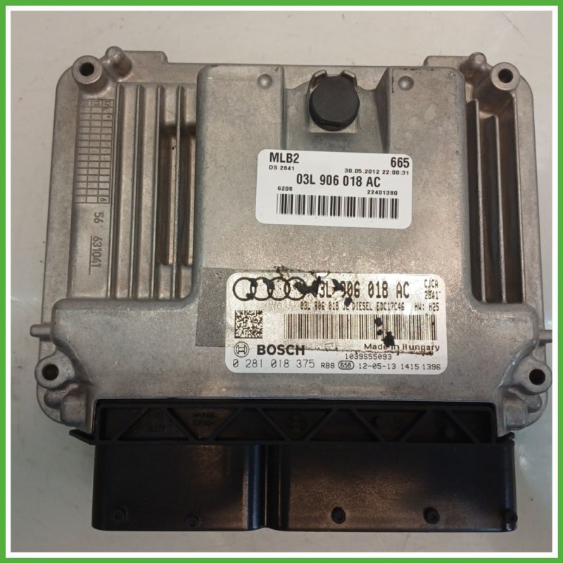 Centralina Motore Iniezione ECU BOSCH 0281018375 AUDI A4 8K 2.0 TDI 105kw 03L906018AC 2011 2016