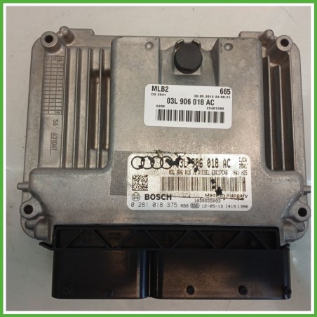 Centralina Motore Iniezione ECU BOSCH 0281018375 AUDI A4 8K 2.0 TDI 105kw 03L906018AC 2011 2016