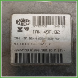 Centralina Motore Iniezione ECU MAGNETI MARELLI IAW49F.B2 FIAT MULTIPLA 1F 16V 76kw 46761567 1998 2002