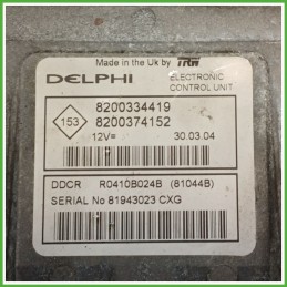 Centralina Motore Iniezione ECU DELPHI R0410B024B RENAULT MEGANE 2a Serie 1.5 dCi 74kw 8200374152 2002 2006