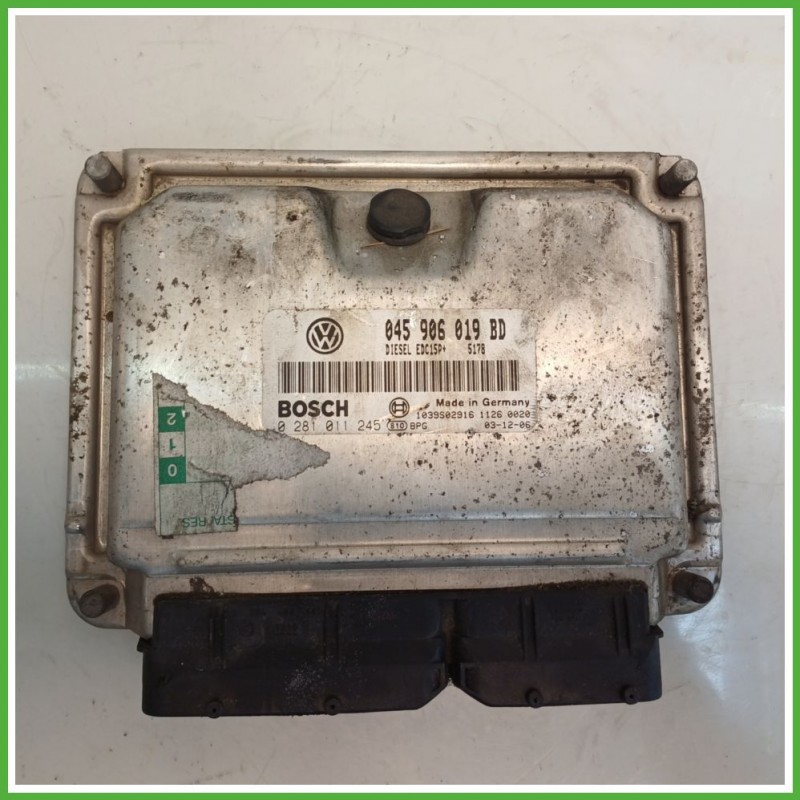 Centralina Motore Iniezione ECU BOSCH 0281011245 VOLKSWAGEN LUPO 6X 1.4 TDI 55kw 045906019S 1998 2005