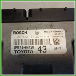 Centralina Motore Iniezione ECU BOSCH 0261S12194 TOYOTA AYGO 2a Serie 1.0 51kw 896610H461 2014 2018