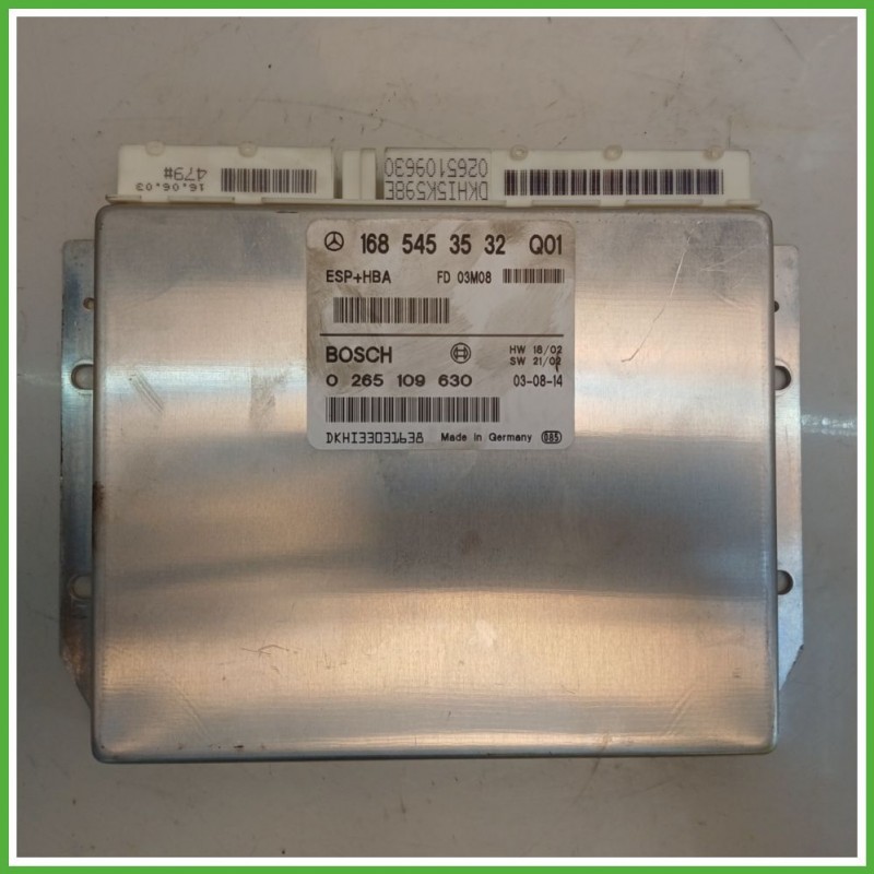 Centralina Controllo Elettronico Stabilita ESP+HBA BOSCH 0265109630 MERCEDES-BENZ Classe A W168 CDI A1685453532 2001 2004