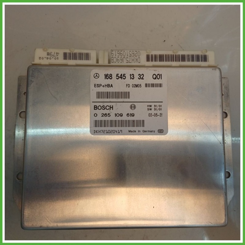 Centralina Controllo Elettronico Stabilita ESP+HBA BOSCH 0265109619 MERCEDES-BENZ Classe A W168 A1685453532 2001 2004