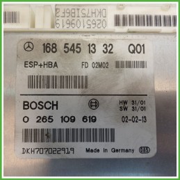 Centralina Controllo Elettronico Stabilita ESP+HBA BOSCH 0265109619 MERCEDES-BENZ Classe A W168 CDI A1685451332 2001 2004