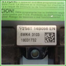 Centralina Airbag SIEMENS 5WK4-3101 FORD FIESTA CBK 1.2 16V 1308363 2002 2005