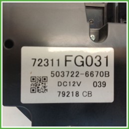 Comandi Clima AC Riscaldamento Condizionatore SUBARU IMPREZA 3a Serie 2.0 72311FG031 2007 2012