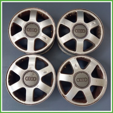 Cerchi in Lega AUDI A3 (8L) (dal 08/1996 al 12/2001) 15 pollici 15" 6.0J 5x100 ET 38 4pz originali usati