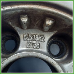 Cerchi in Lega AUDI A3 (8L) (dal 08/1996 al 12/2001) 15 pollici 15" 6.0J 5x100 ET 38 4pz originali usati