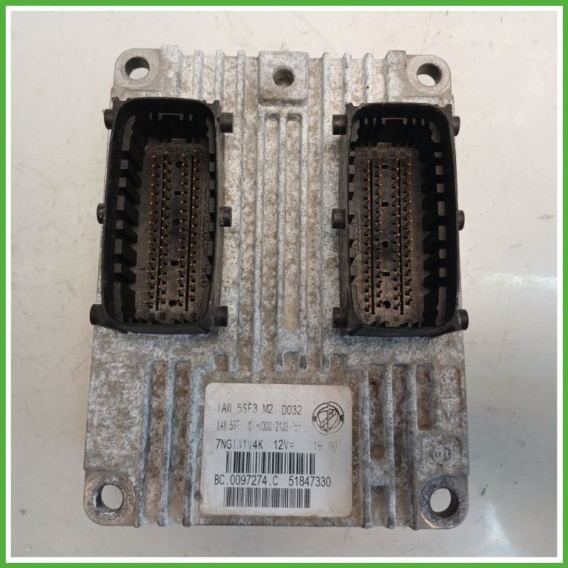 Centralina Motore Iniezione ECU MAGNETI MARELLI IAW5SF3.M2 FIAT PUNTO EVO 3J 1.4 57kw 51847300 2009 2013