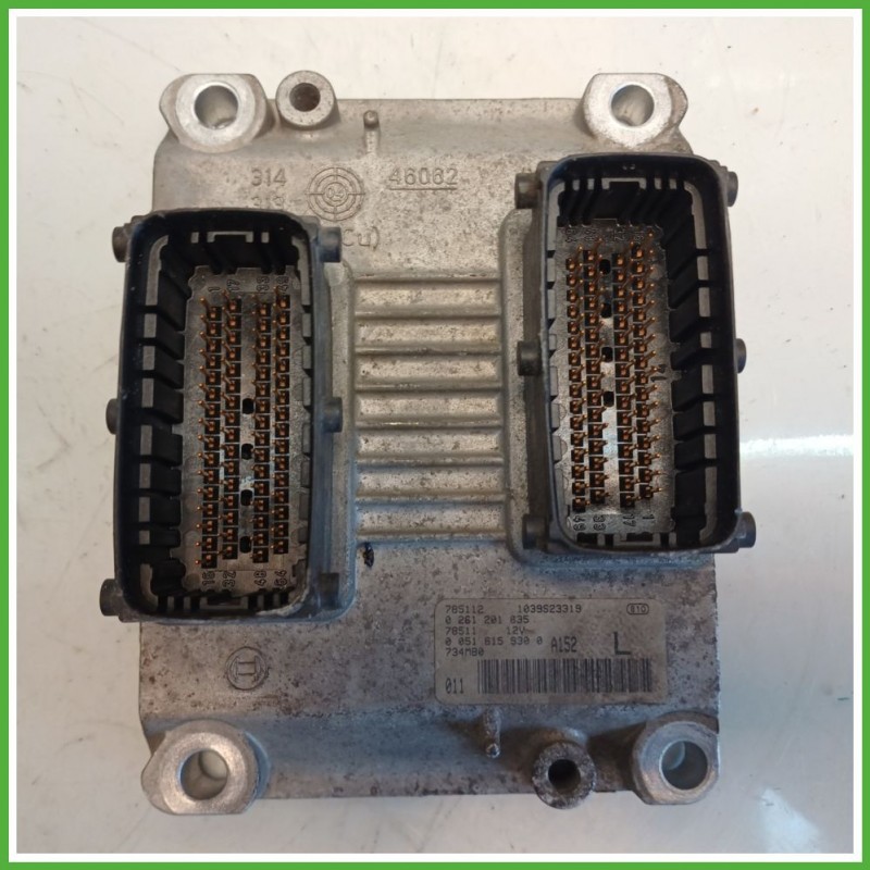 Centralina Motore Iniezione ECU BOSCH 0261201635 FIAT BRAVO 3L 1.4 16V 66kw 51815930 2007 2010