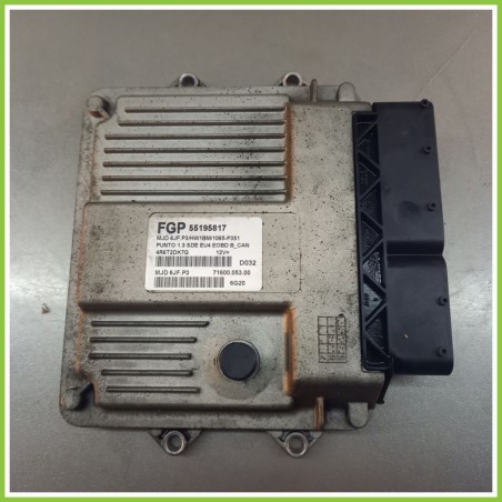 Centralina Motore Iniezione ECU MAGNETI MARELLI MJD6JF.P3 FIAT PUNTO 2U 1.3 MJT 16V 55195817 Diesel 2003 2007