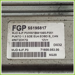 Centralina Iniezione Usata MAGNETI MARELLI MJD6JF.P3