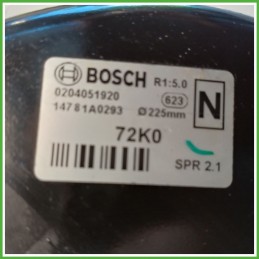 Servofreno Pompa Freni Depressore BOSCH 0204051920 OPEL AGILA H08 1.0 12V 93195190